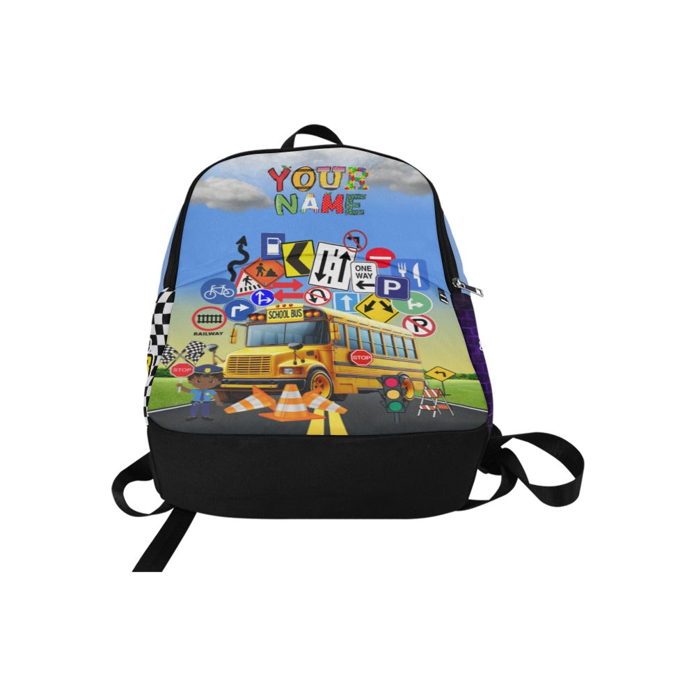 Bus Driver Theme Fabric Backpack