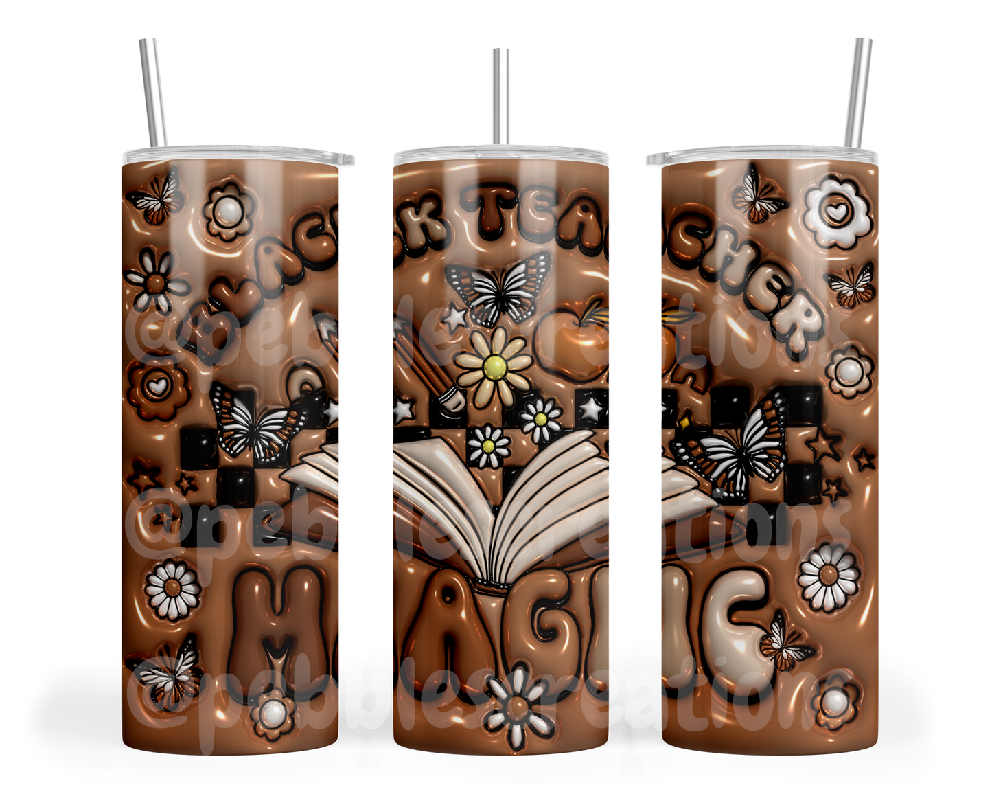 BLACK TEACHER MAGIC TUMBLER