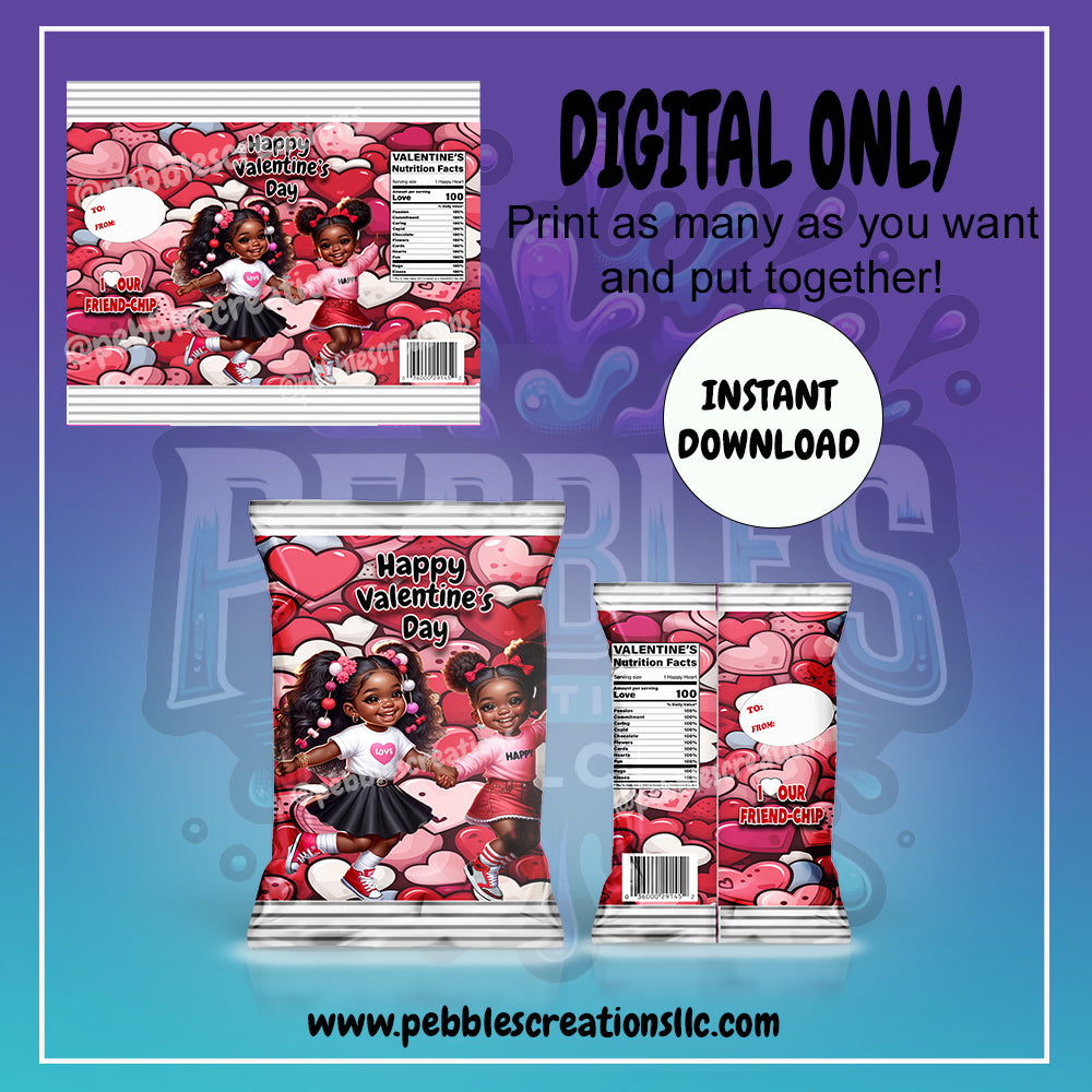 LOVE AND HAPPY CHIP BAG