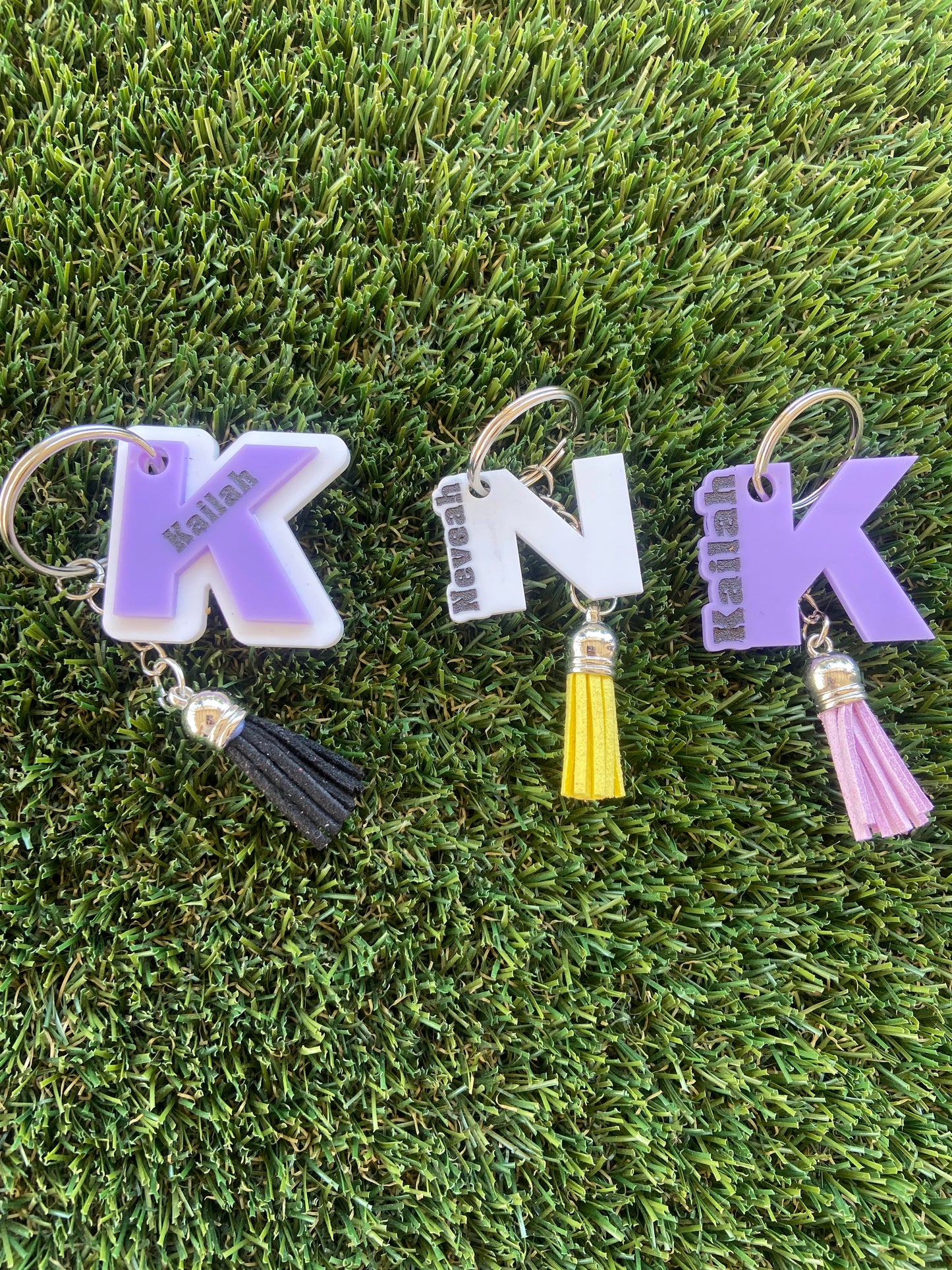 Initial keychains