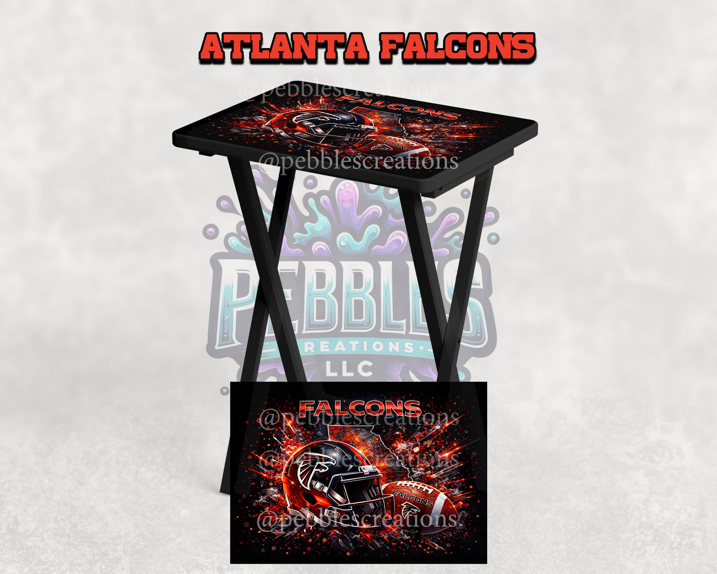 Atlanta Football Digital Tray Table Design | High-Resolution PNG Download