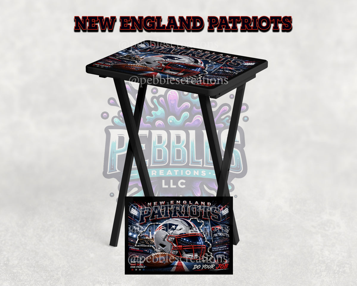 New England Patriots Inspired Folding Tray Table ❤️💙🏈