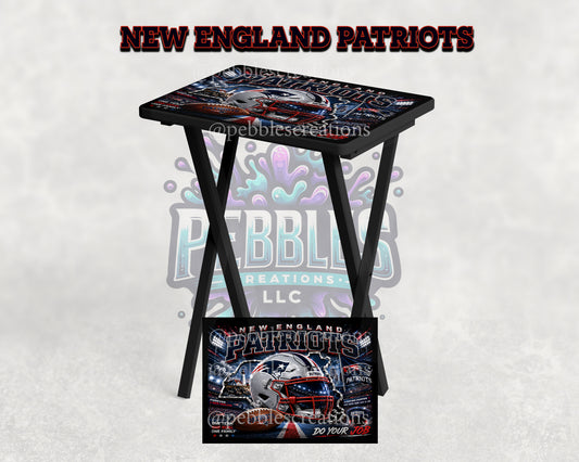 New England Patriots Inspired Folding Tray Table ❤️💙🏈