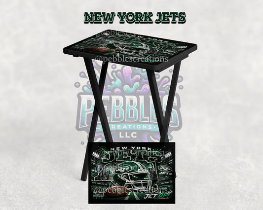 New York Jets Inspired Folding Tray Table 💚🤍🏈
